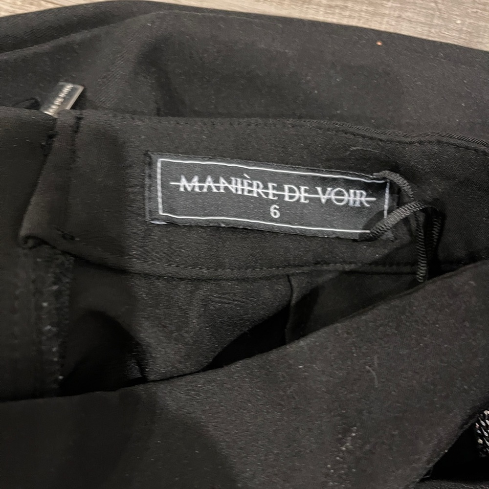 Maniere De Voir Black Trousers - Picture 4 of 4